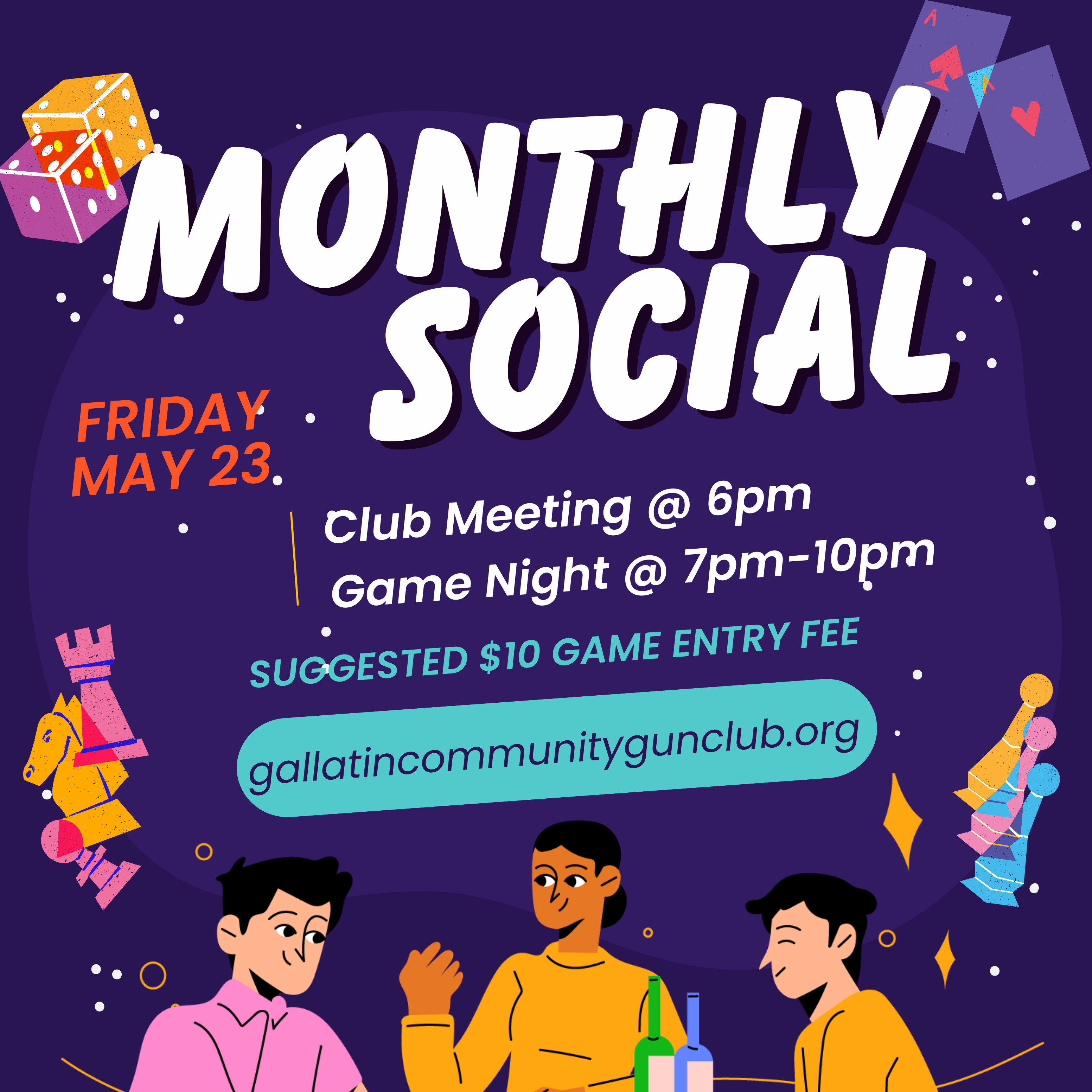May 23rd – Monthly Social